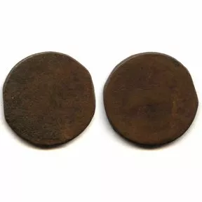 Монета 1 копейка Елизавета Петровна 1757 - 1761 г.