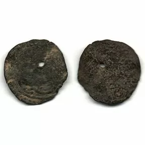 Монета Медный пул, Золотая Орда, 14 век.