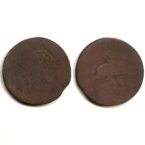 Монета денга (1/2 копейки) 1757-1761 г.