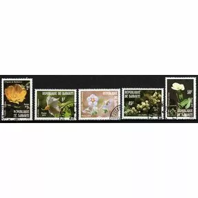 Цветы, Джибути, серия 5 марок, 1979 г.