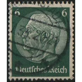 6 пфеннигов, Пауль Гинденбург, 3-й Рейх, 1936 г.