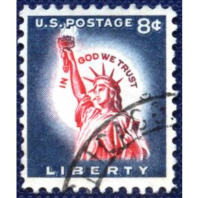 Почтовая марка Статуя Свободы