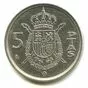 Монета 5 песет Испания