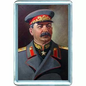 Магнит с портретом И.В. Сталина. 