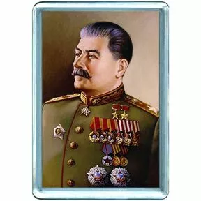 Магнит с портретом И.В. Сталина.