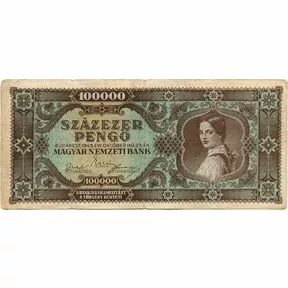 Венгрия 100000 пенго (пенгё) 1945 год
