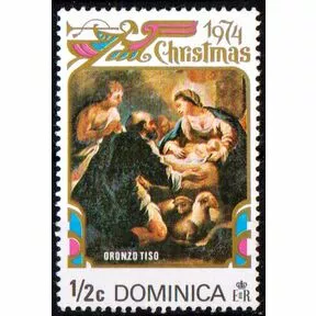 Рождество, Мадона с младенцем, Джеймс Тиссо, Доминика, 1974.