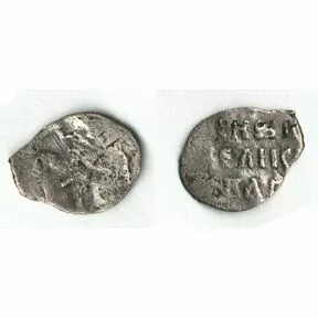 Монета денга Ивана IV Васильевича Грозного 1533-1584 годов
