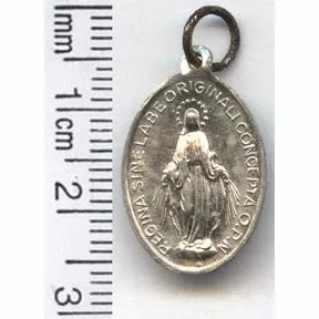 Католический медальон Regina Sine Labe Originali Concepta O.P.N